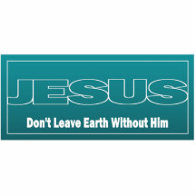 JESUS lämnar inte jord utan honom Cut Out