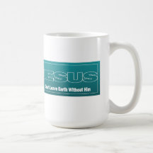 JESUS lämnar inte jord utan honom Kaffe Mugg