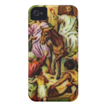 Jesus rider åsnan in i Jerusalem Case-Mate iPhone 4 Fodral