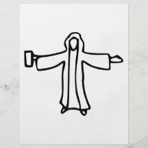 Jesus vatten in i vin flygblad designs