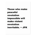 JFK-citationstecken Vykort