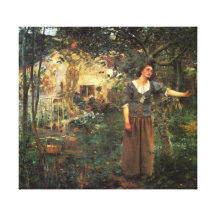 Joan av bågen av Jules Bastien Lapage Canvastryck