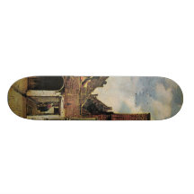 Johannes Vermeers gata i Delft (circa 1660) Skateboard