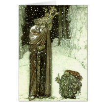 John Bauer princessen och troll Kort