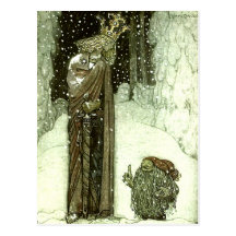 John Bauer princessen och troll Vykort