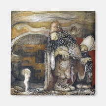 John Bauer troll Magnet För Kylskåp