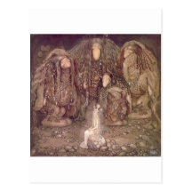 John Bauer - troll med en rövad bort princess Vykort
