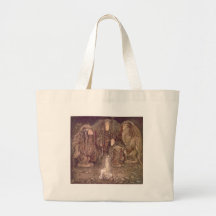 John Bauer - troll Tote Bags