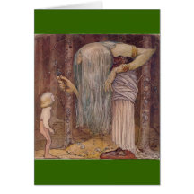 John Bauer TROLLÖRT Hälsningskort