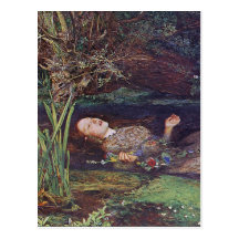 John Everett Millais Ophelia Vykort