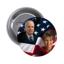 John McCain & Sarah Palin, 2008 val Knappar Med Nål