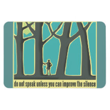 John Muir citationstecken Vinyl Magnet