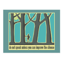 John Muir citationstecken Vykort