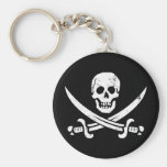 John Rackham (Calicojack) piratflagga Jolly Roger Nyckel Ringar