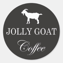Jolly getkaffe runda klistermärken