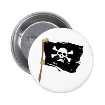 Jolly Roger piratflagga Knapp Med Nål