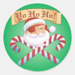 JollySanta Runda Klistermärken