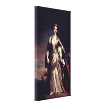 Jonathan Richardson det mer ung - Mary Montagu Sträckta Canvas Tryck