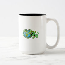 Jorddag och löv kaffe kopp