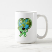 Jorddag och löv kaffe muggar