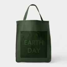 Jorddag och tänkagrönt tote bag