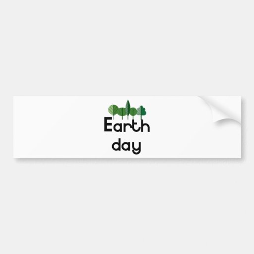 Jorddag! Träddesign! Bildekal
