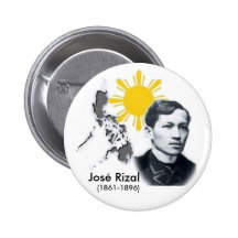 Jose Rizal knäppas Knappar Med Nål