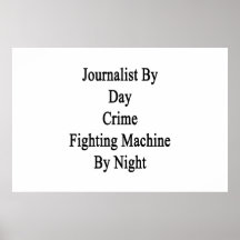 Journalist vid den brotts- stridighetmaskinen för  affischer