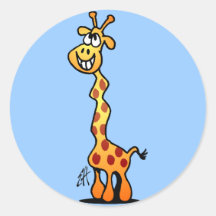 Joyfull giraff klistermärke