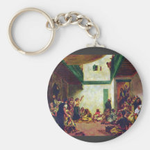 Judiskt bröllop (efter Delacroix) vid Pierre Renoi Nyckelringar