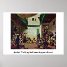 Judiskt bröllop vid Pierre-Auguste Renoir Print