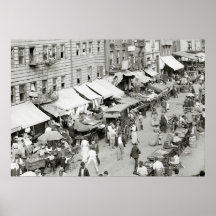 Judiskt marknadsföra, NYC, 1890s Posters