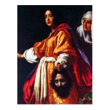 Judith med huvudet av Holofernes Vykort