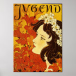 Jugend/ungdom - art nouveauaffisch