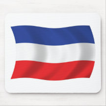 Jugoslavien flagga Mousepad Mus Matta