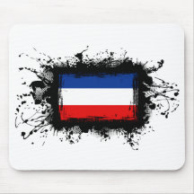Jugoslavien flagga musmattor