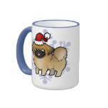 Jul Pekingese (den klippta valpen) Kaffe Kopp