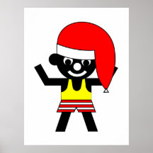 Jul Sam - lycklig jul Affischer