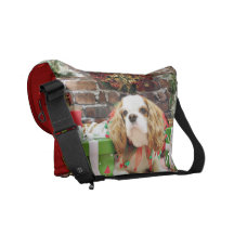 Jul - stolt Spaniel Mei Mei för kung Charles Kurir Väska