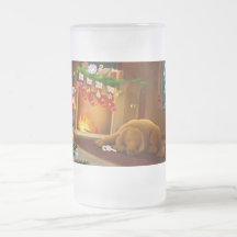 julaftonhund kaffe muggar
