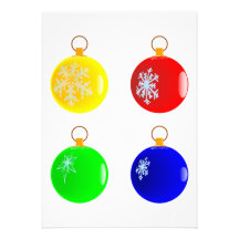 JulBaublesinvitations. Anpassningsbara Tillkännagivanden