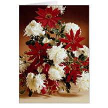 Juldekorationblommor Kort