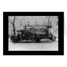 Julen postar - kontorslastbilen 1921 kort