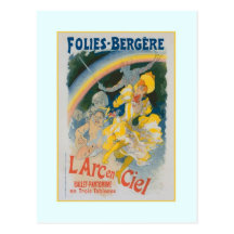 Jules Chéret, annonsering, 1890 Vykort