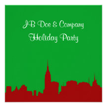 Julfest för jul för ESB för NYC-horisontSilhouette Tillkännagivande