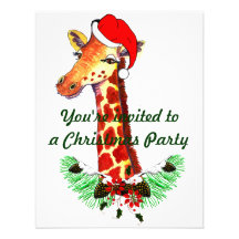 Julgiraff Anpassningsbara Inbjudningskort