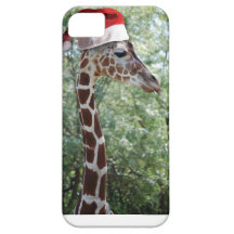 Julgiraff med den Santa hatten iPhone 5 Case-Mate Cases