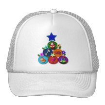 Julgran 041209 trucker kepsar