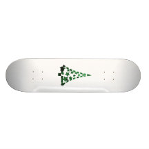 Julgranstjärnor n rusar fläckig grönt skate deck