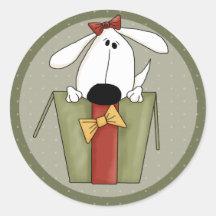 Julhund Klistermärken